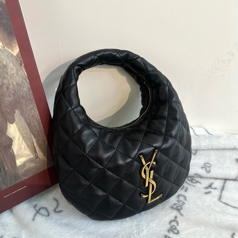 【全新🆕】YSL SAINT LAURENT  Icarino BABY 絎縫設計 古銅色飾件 羊皮 手提包 小號 small黑色 black