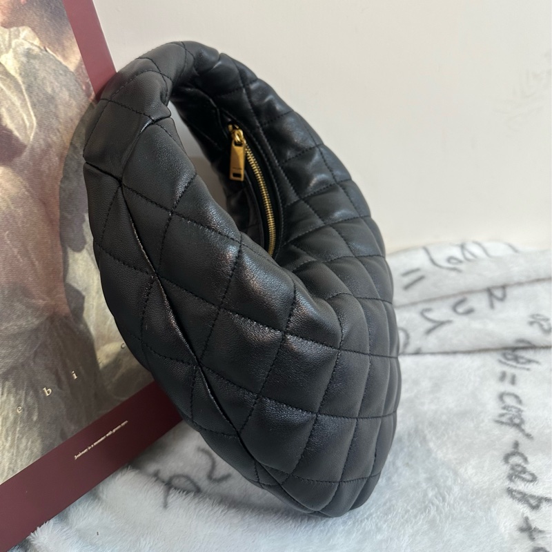 【全新🆕】YSL SAINT LAURENT  Icarino BABY 絎縫設計 古銅色飾件 羊皮 手提包 小號 small黑色 black-2