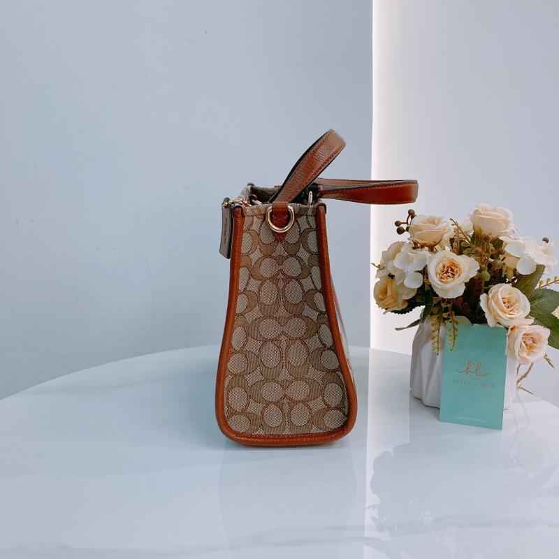 MS0586 COACH 經典兩用包包DEMPSEY TOTE 22CM WITH PATCH CANVAS-4