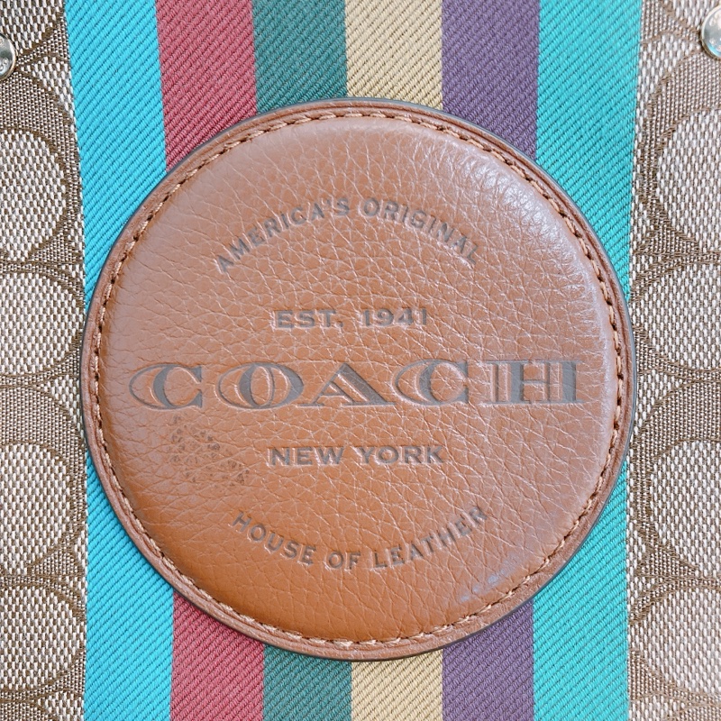 MS0586 COACH 經典兩用包包DEMPSEY TOTE 22CM WITH PATCH CANVAS-12