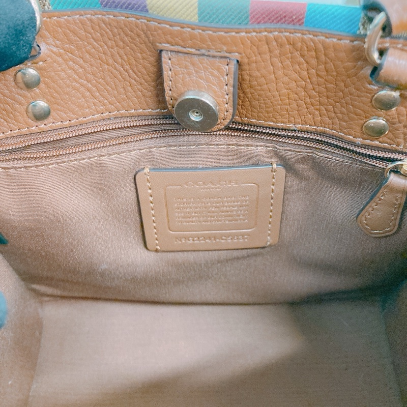 MS0586 COACH 經典兩用包包DEMPSEY TOTE 22CM WITH PATCH CANVAS-14