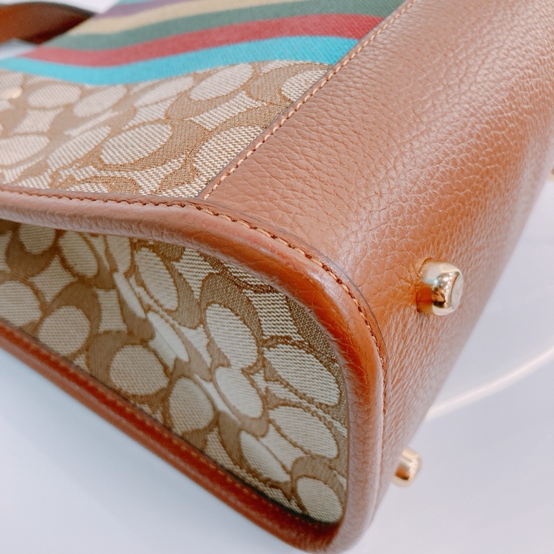 MS0586 COACH 經典兩用包包DEMPSEY TOTE 22CM WITH PATCH CANVAS-24