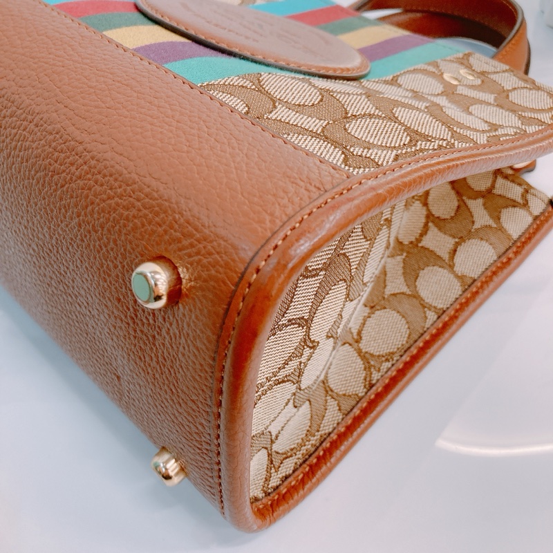 MS0586 COACH 經典兩用包包DEMPSEY TOTE 22CM WITH PATCH CANVAS-25