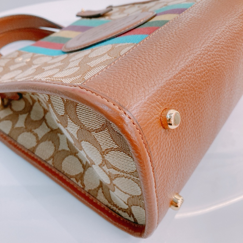 MS0586 COACH 經典兩用包包DEMPSEY TOTE 22CM WITH PATCH CANVAS-26