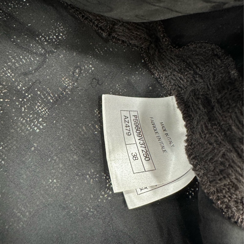 Chanel香奈兒 黑白雪花針織領編織外套38碼-3