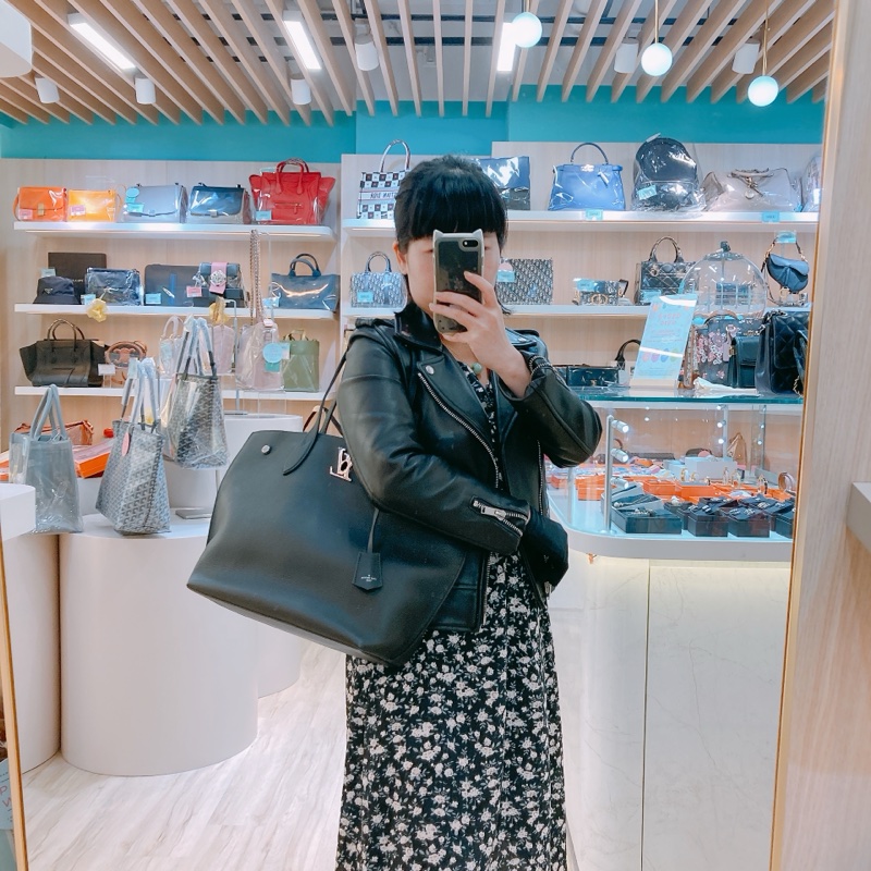 MS0587 LOUIS VUITTON 路易威登LV字單字包包LOCKME GO TOTE BAG CALFSKIN-1