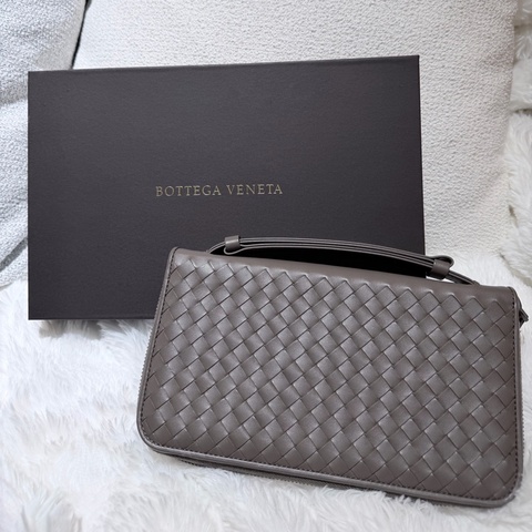 Bottega Veneta lntrecciato手拿包 大象灰