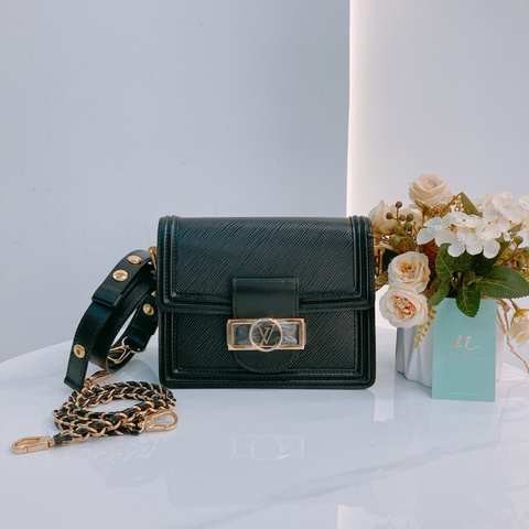 MS0588 LOUIS VUITTON 路易威登翻蓋式鍊帶包包DAUPHINE MINI EPI