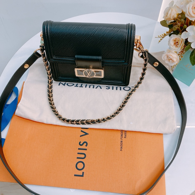 MS0588 LOUIS VUITTON 路易威登翻蓋式鍊帶包包DAUPHINE MINI EPI-11