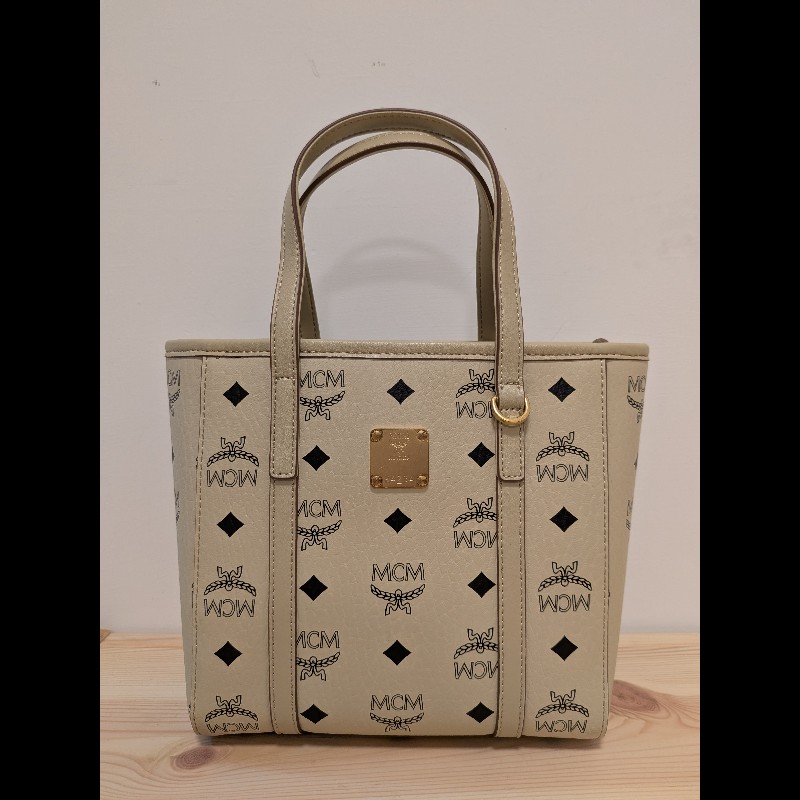 MCM Toni Visetos 頂部拉鍊購物袋（mini）-1
