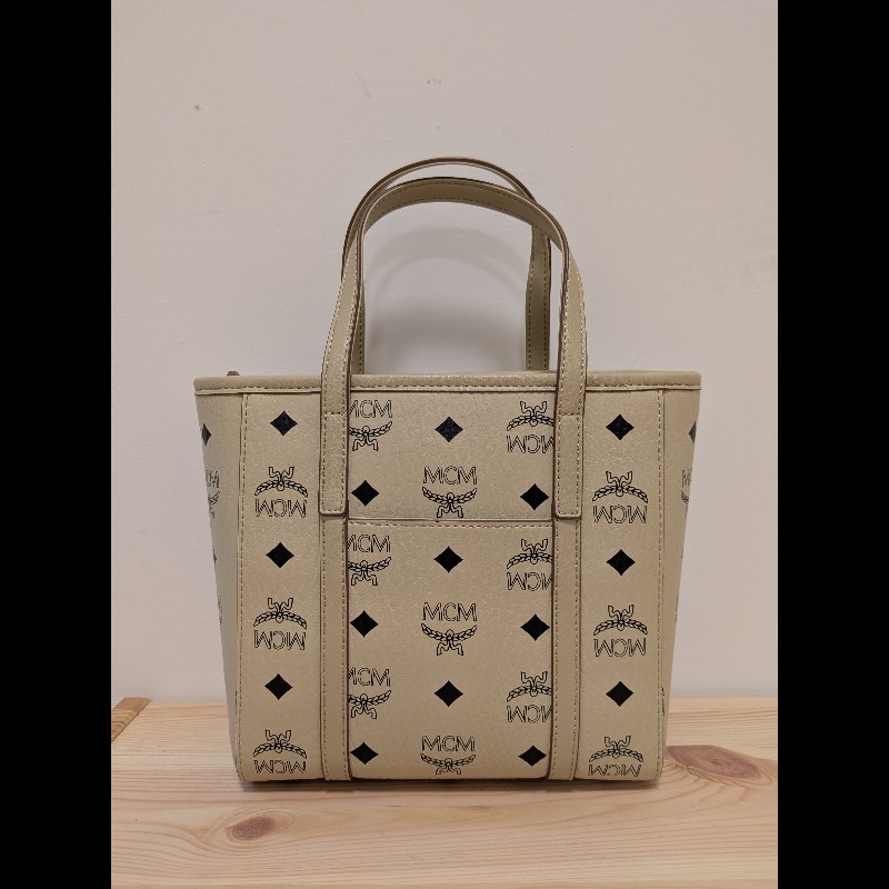 MCM Toni Visetos 頂部拉鍊購物袋（mini）-2