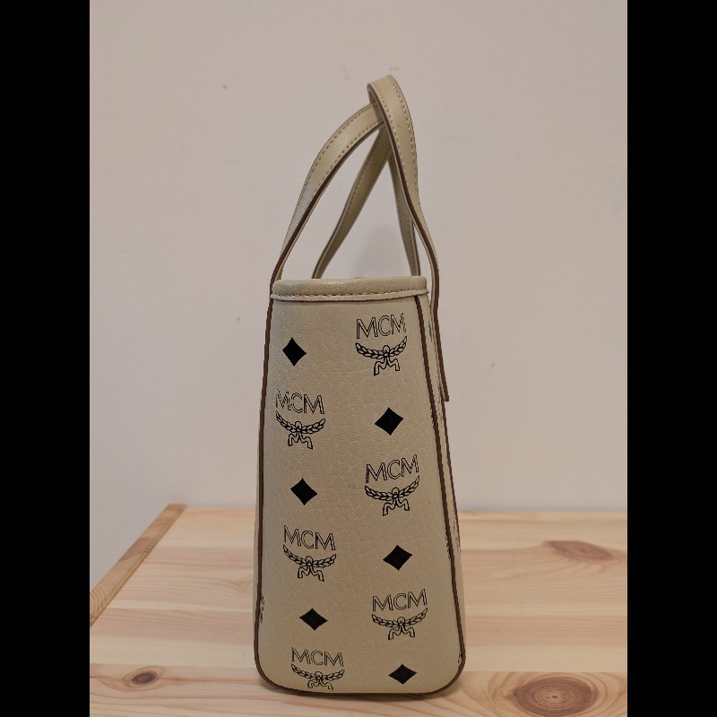MCM Toni Visetos 頂部拉鍊購物袋（mini）-3