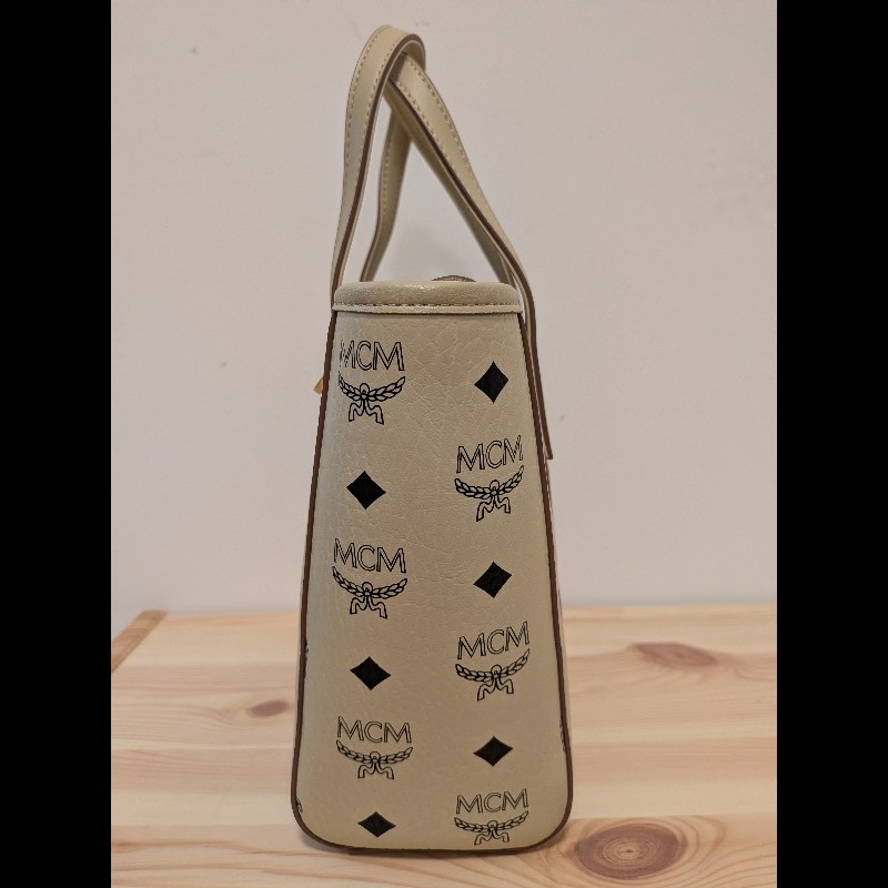 MCM Toni Visetos 頂部拉鍊購物袋（mini）-4