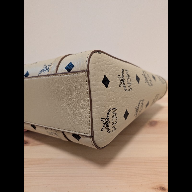 MCM Toni Visetos 頂部拉鍊購物袋（mini）-6