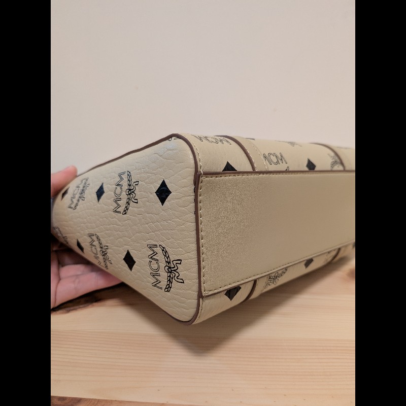 MCM Toni Visetos 頂部拉鍊購物袋（mini）-7