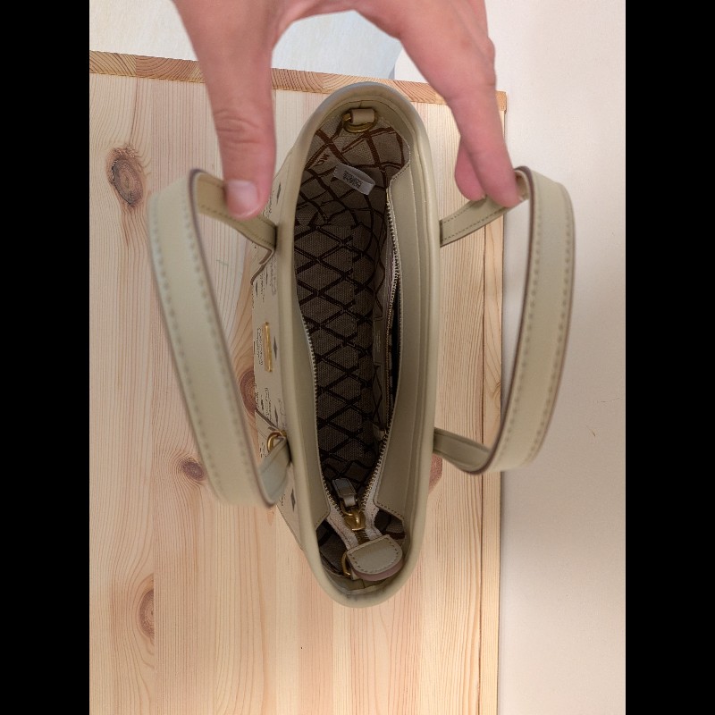 MCM Toni Visetos 頂部拉鍊購物袋（mini）-9