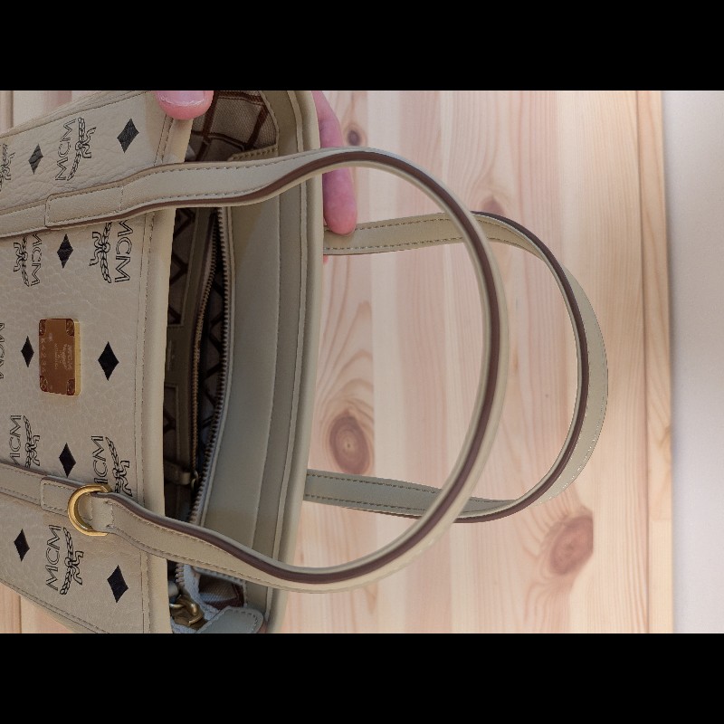 MCM Toni Visetos 頂部拉鍊購物袋（mini）-11