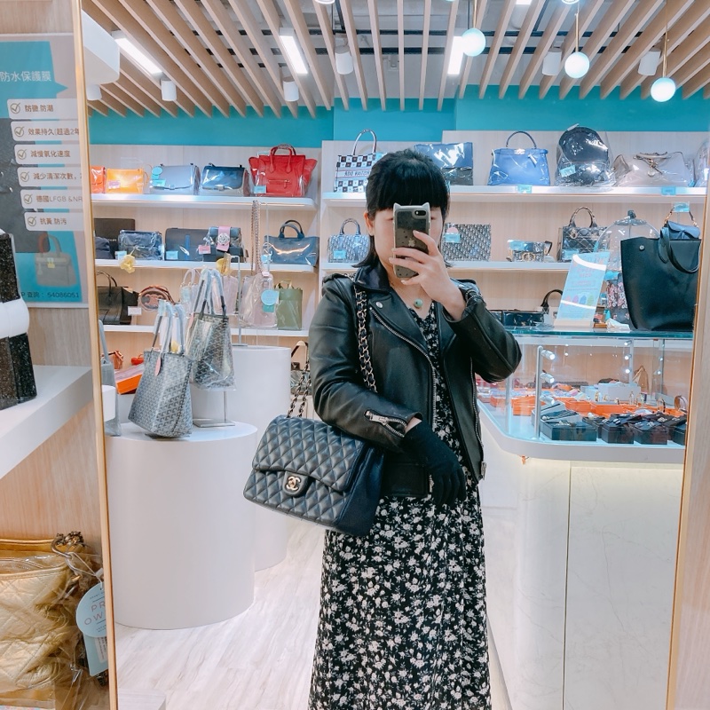 MS0589 CHANEL 香奈兒經典大號翻蓋式連帶包包CLASSIC FLAP JUMBO 30CM LAMBSKIN-1