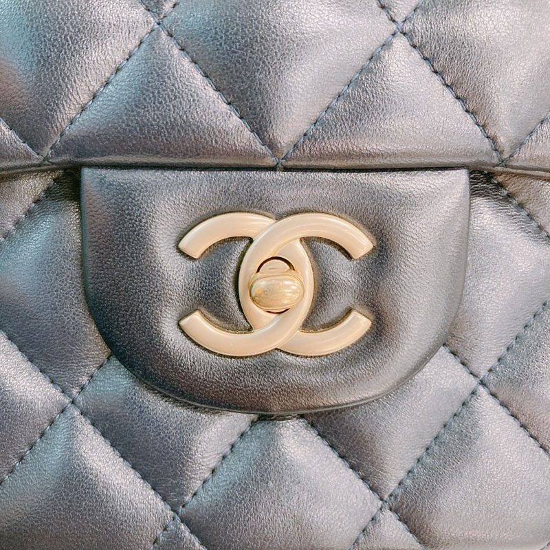 MS0589 CHANEL 香奈兒經典大號翻蓋式連帶包包CLASSIC FLAP JUMBO 30CM LAMBSKIN-25