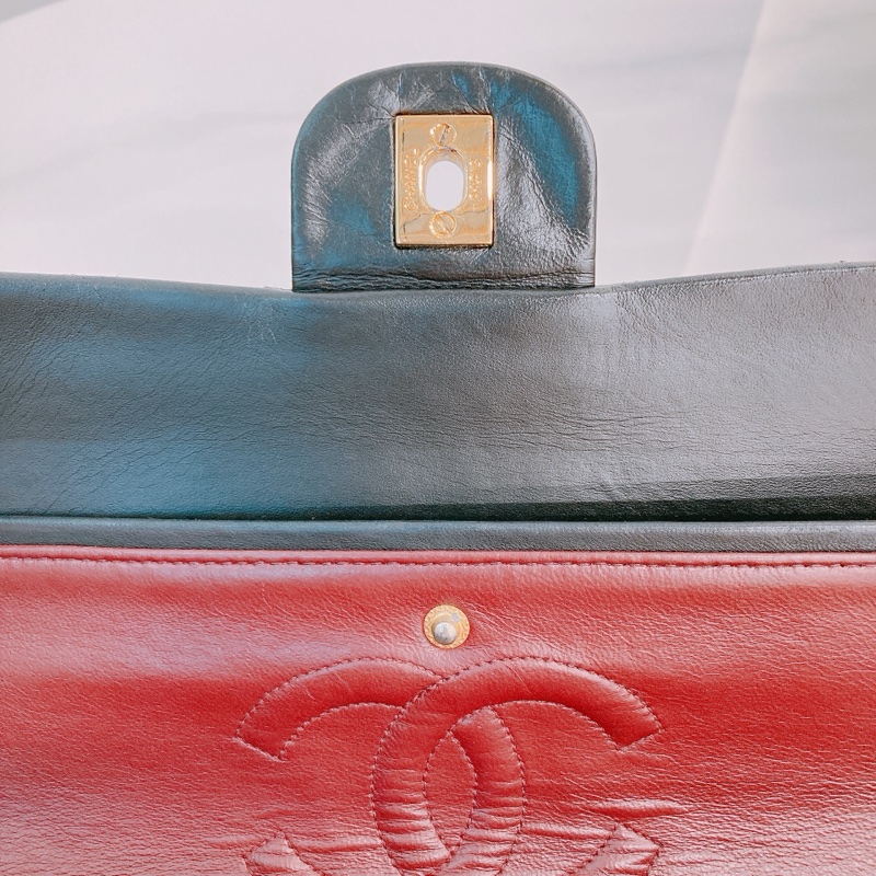 MS0590 CHANEL 香奈兒復古中號翻蓋式鍊帶包包VINTAGE CLASSIC FLAP MEDIUM 25CM LAMBSKIN-16