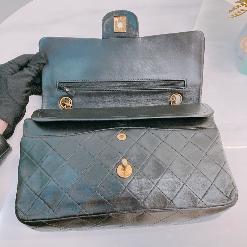 MS0590 CHANEL 香奈兒復古中號翻蓋式鍊帶包包VINTAGE CLASSIC FLAP MEDIUM 25CM LAMBSKIN-18