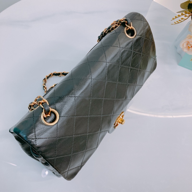 MS0590 CHANEL 香奈兒復古中號翻蓋式鍊帶包包VINTAGE CLASSIC FLAP MEDIUM 25CM LAMBSKIN-21
