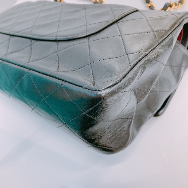 MS0590 CHANEL 香奈兒復古中號翻蓋式鍊帶包包VINTAGE CLASSIC FLAP MEDIUM 25CM LAMBSKIN-27