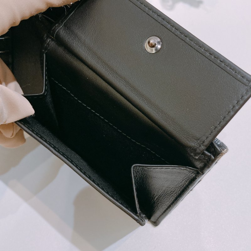 TW4747 Dior 迪奧 男裝緹花短銀包  Bifold Wallet Oblique Blue-11
