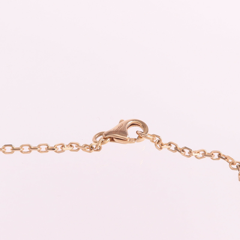 CARTIER 18K白金/黃金/玫瑰金Trinity Diamond Necklace項鍊-4