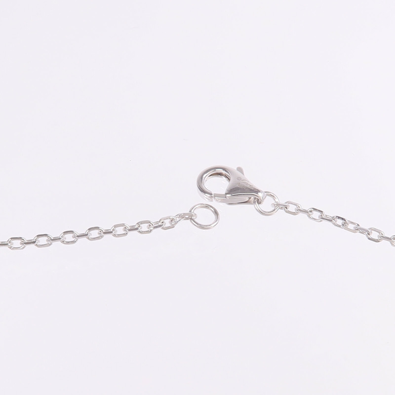 CARTIER 18K白金Love Necklace Paved Diamond項鍊-5