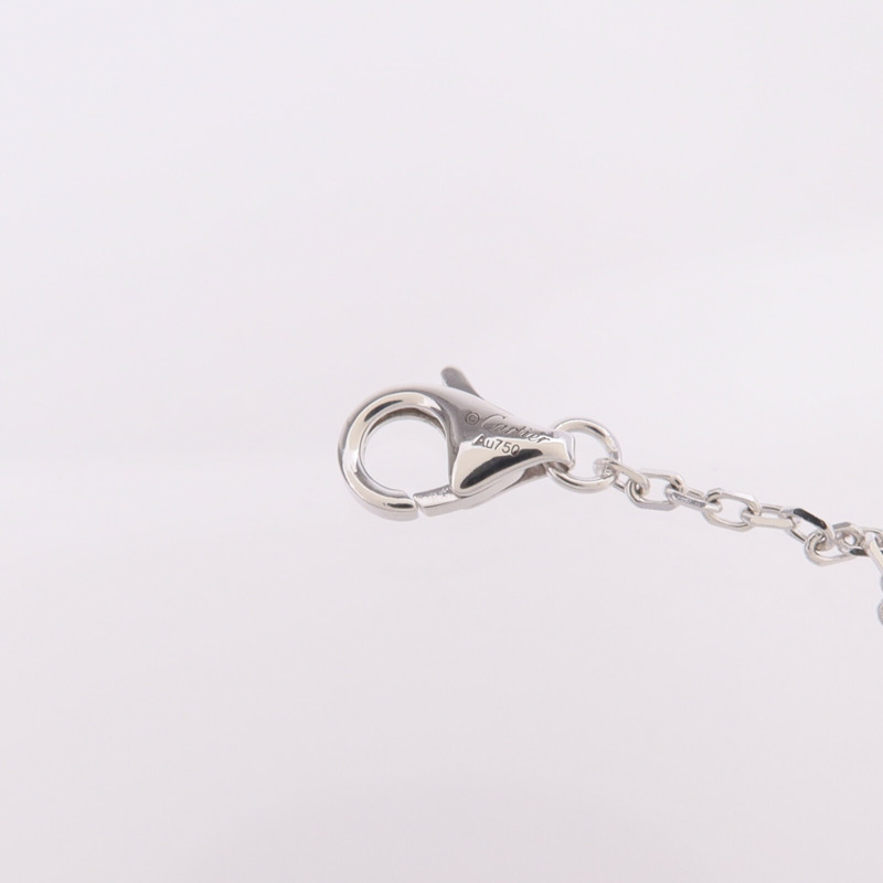 CARTIER 18K白金Love Necklace Paved Diamond項鍊-6