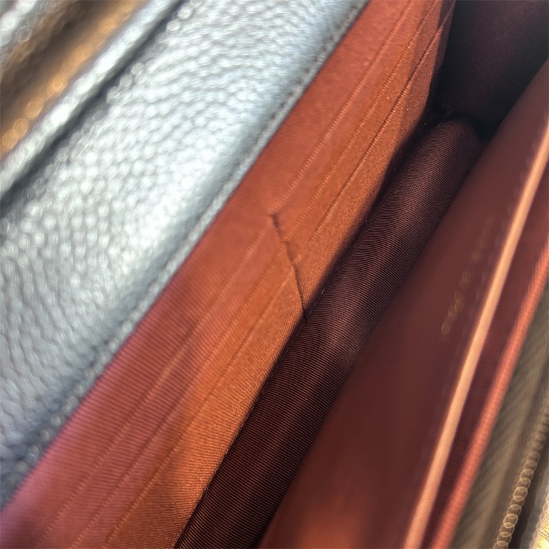 CHANEL黑金荔枝皮WOC鏈包-8