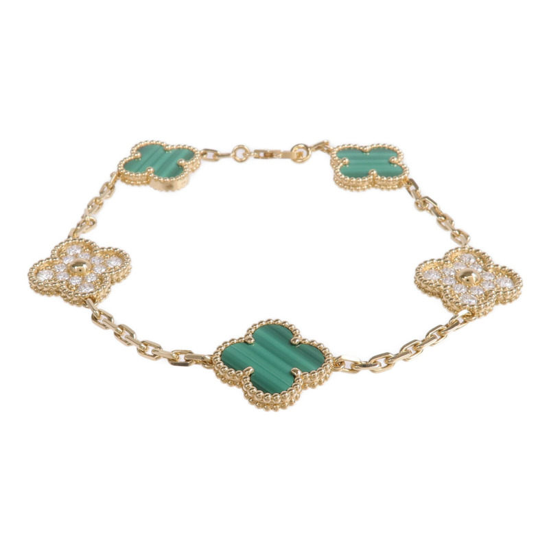 Van Cleef & Arpels 18K黃金Vintage Alhambra手鏈-1