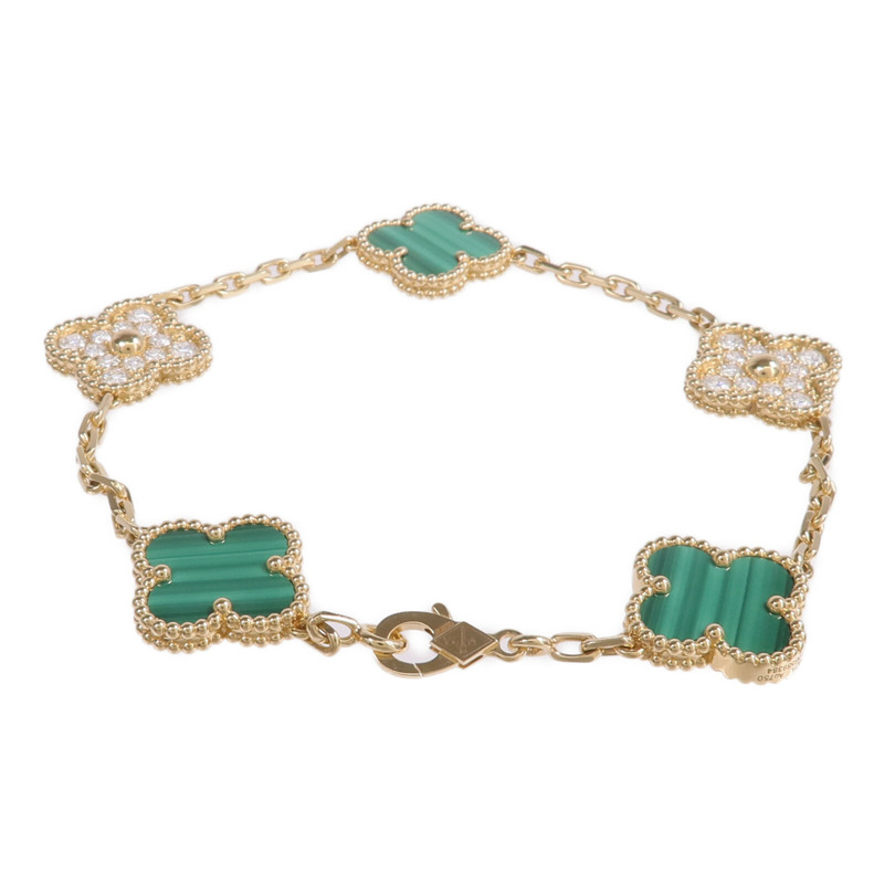 Van Cleef & Arpels 18K黃金Vintage Alhambra手鏈-3