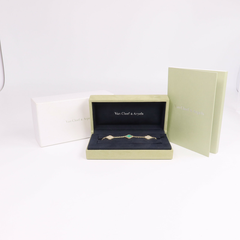 Van Cleef & Arpels 18K黃金Vintage Alhambra手鏈-9
