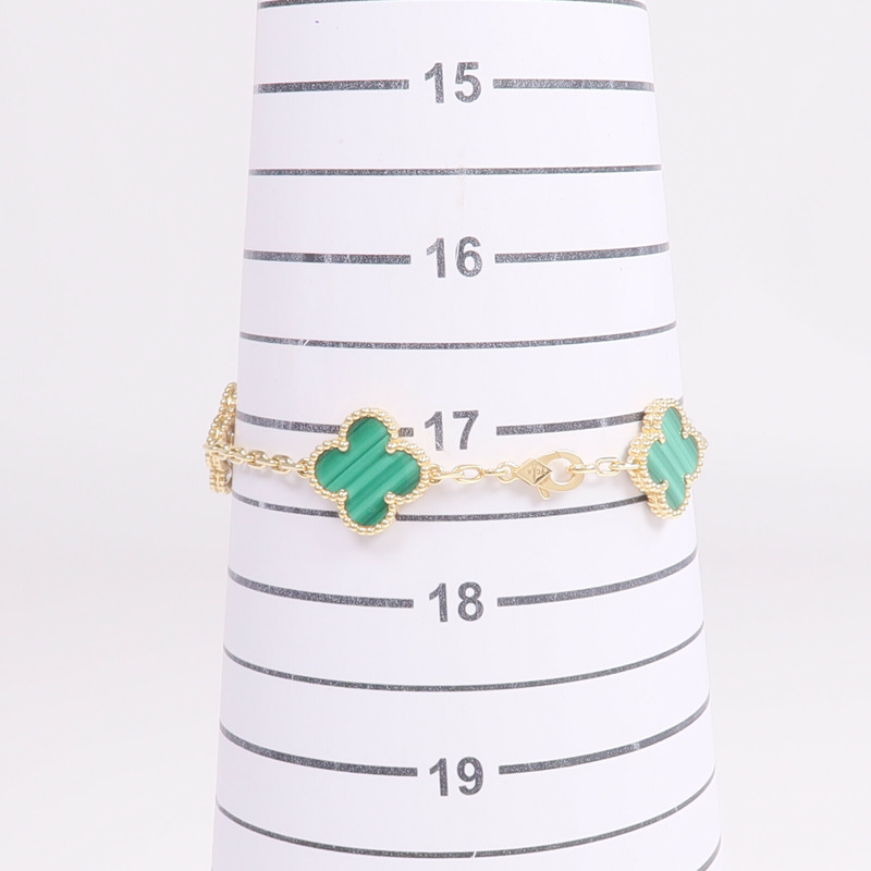 Van Cleef & Arpels 18K黃金Vintage Alhambra手鏈-10