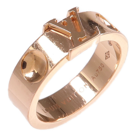 LOUIS VUITTON 18K玫瑰金Empreinte Ring戒指US#5