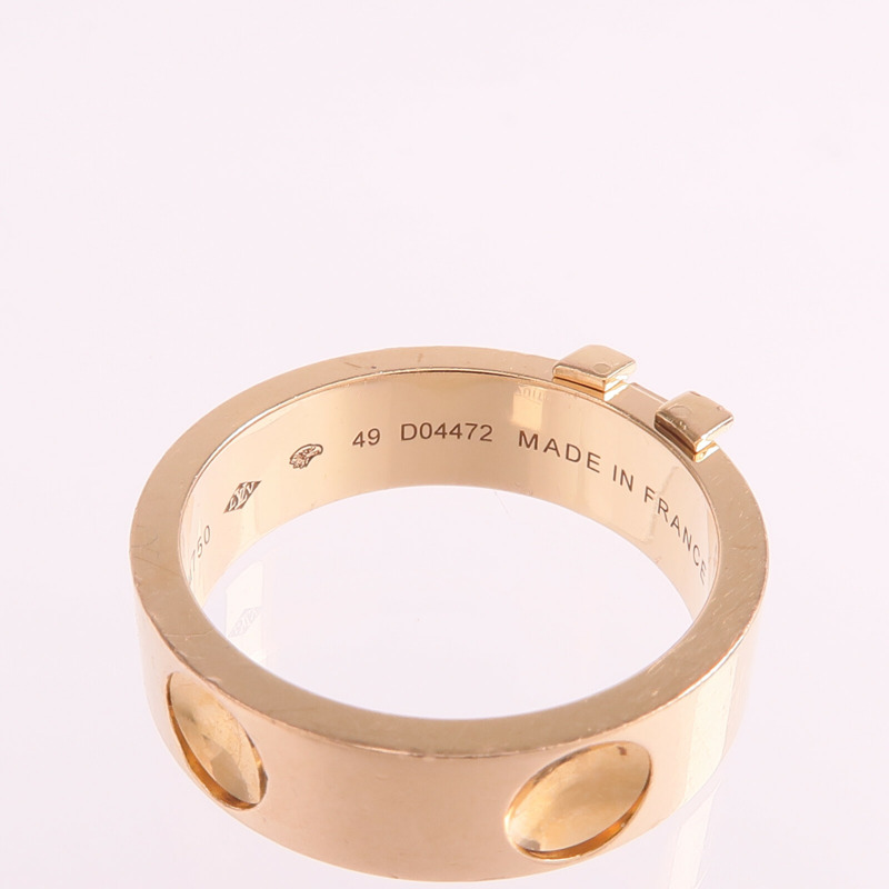 LOUIS VUITTON 18K玫瑰金Empreinte Ring戒指US#5-6
