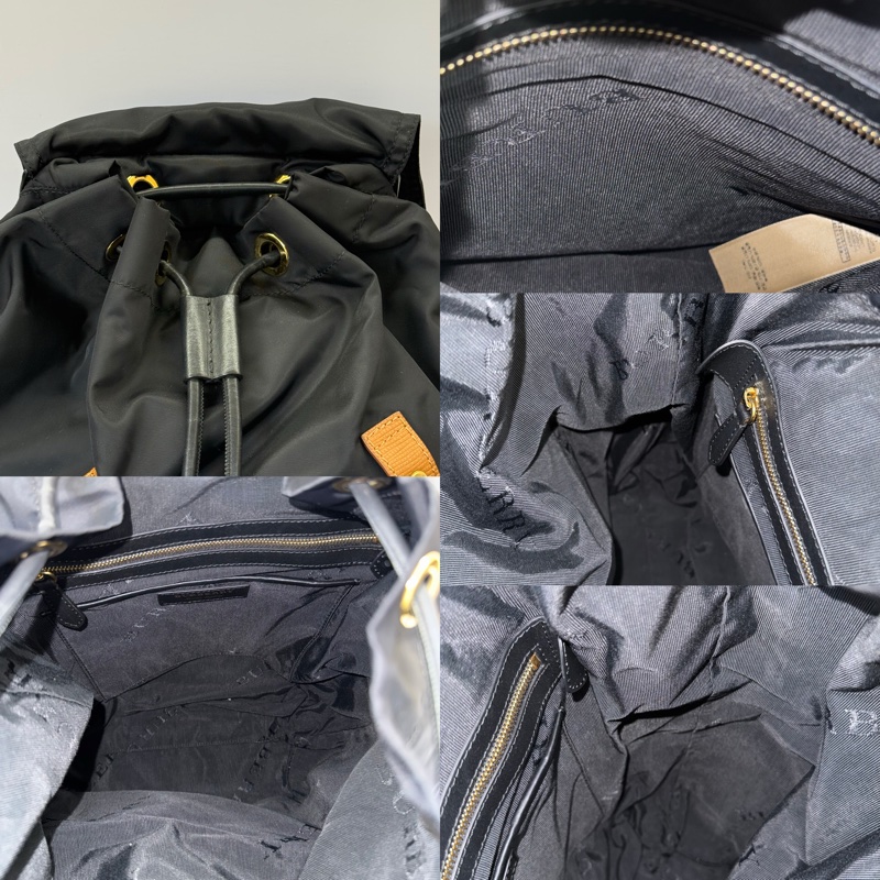 BURBERRY 巴寶莉 黑色尼龍後背包-5