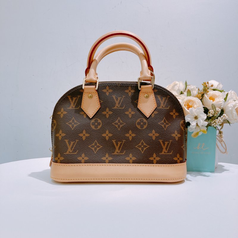 TW4748 Louis Vuitton 路易威登 小號老花貝殼手提包 Alma BB Monogram Canvas-2