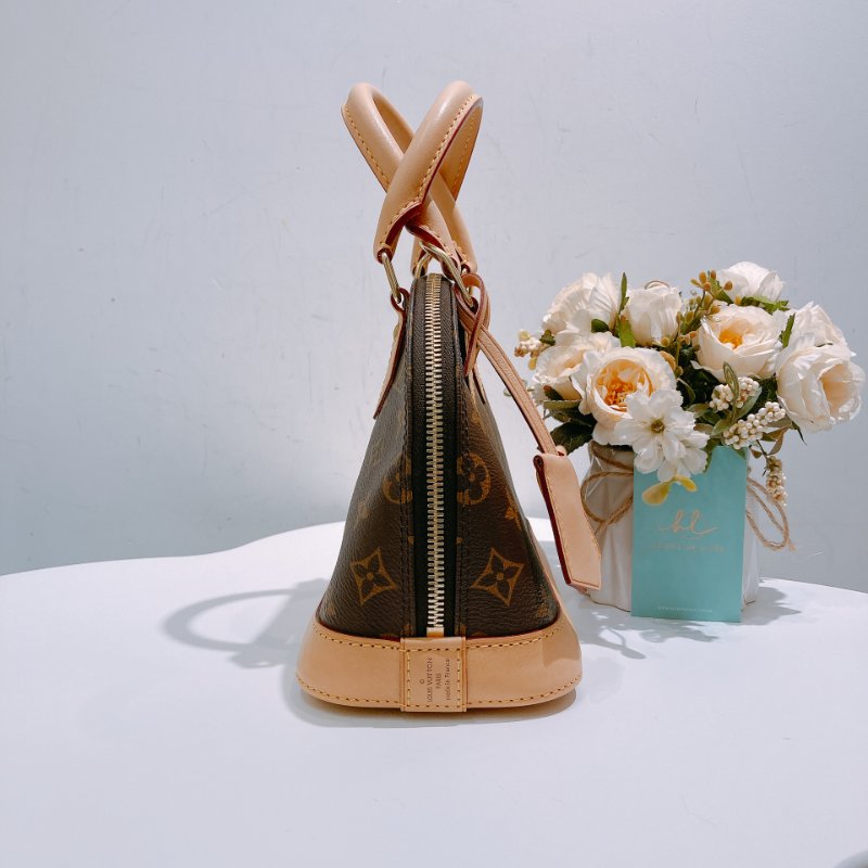 TW4748 Louis Vuitton 路易威登 小號老花貝殼手提包 Alma BB Monogram Canvas-3