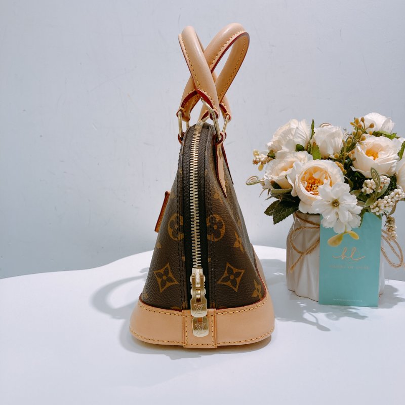 TW4748 Louis Vuitton 路易威登 小號老花貝殼手提包 Alma BB Monogram Canvas-4