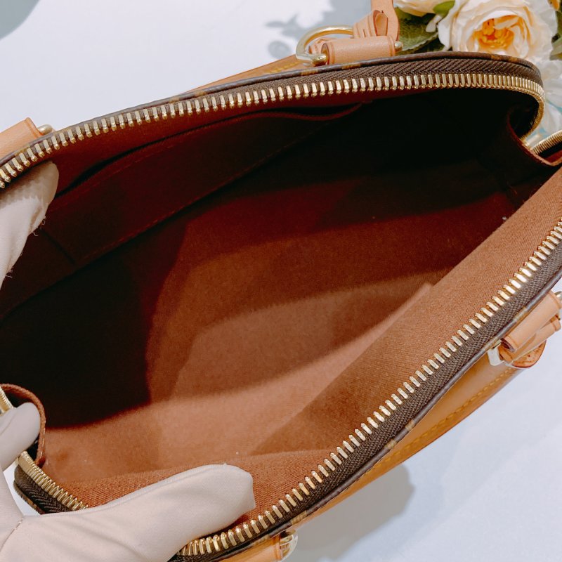 TW4748 Louis Vuitton 路易威登 小號老花貝殼手提包 Alma BB Monogram Canvas-16