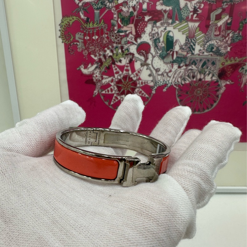 Hermes 愛馬仕 Clic H 琺瑯手鐲-2