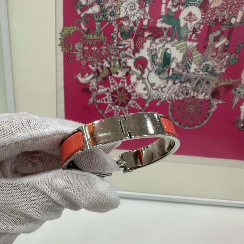 Hermes 愛馬仕 Clic H 琺瑯手鐲-4
