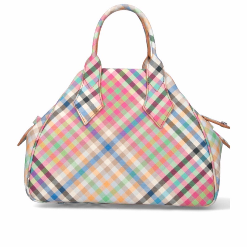 Vivienne Westwood 女士 Yasmine 格紋手提包均碼碼21cm*12cm*30cm-2