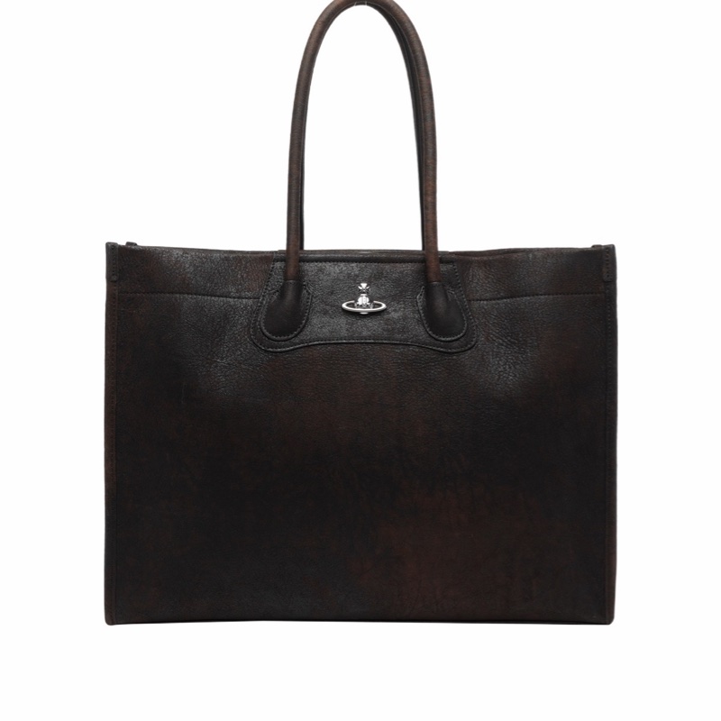 Vivienne Westwood 女士 Troy 皮革手提包均碼碼45cm*13cm*34cm-0