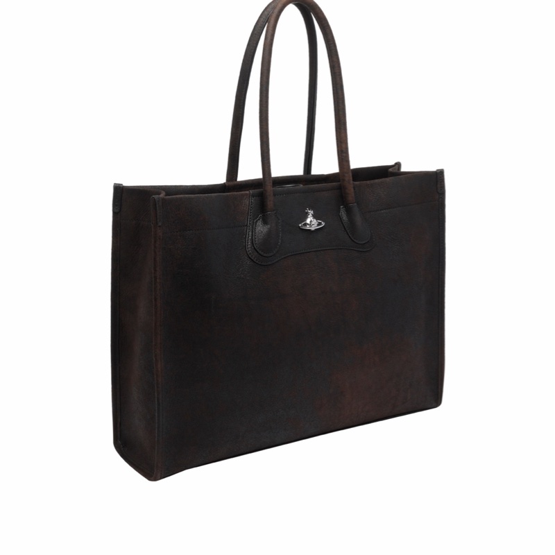 Vivienne Westwood 女士 Troy 皮革手提包均碼碼45cm*13cm*34cm-1