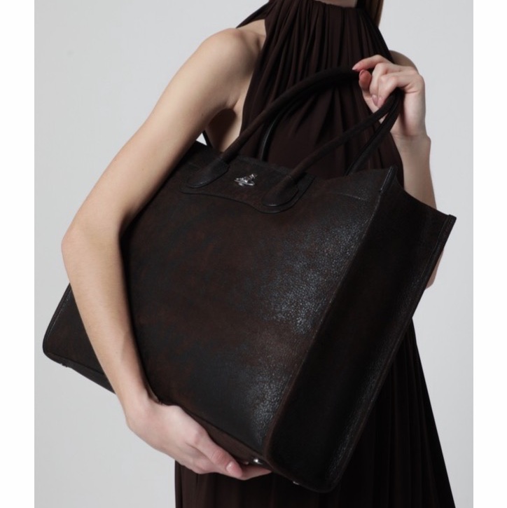 Vivienne Westwood 女士 Troy 皮革手提包均碼碼45cm*13cm*34cm-4