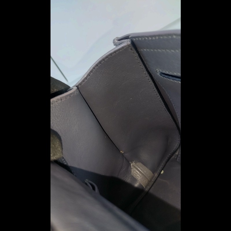 Ferragamo 金釦灰皮兩用包 Sofia-20